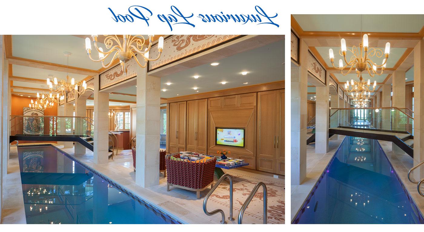 Indoor pool and spa by Kistler & Knapp Builders
