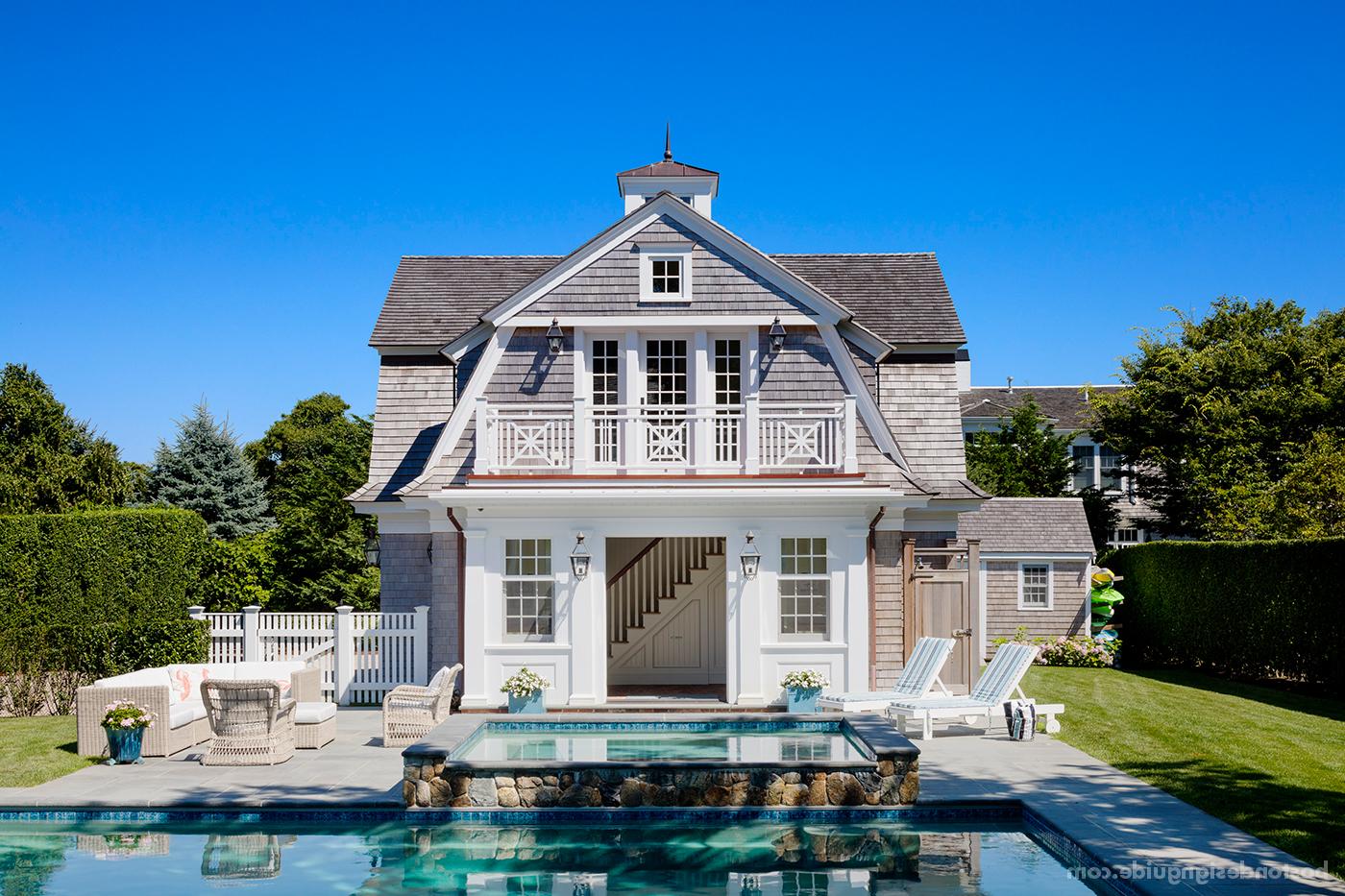 high-end Boston architects, pool cabana 和 carriage house