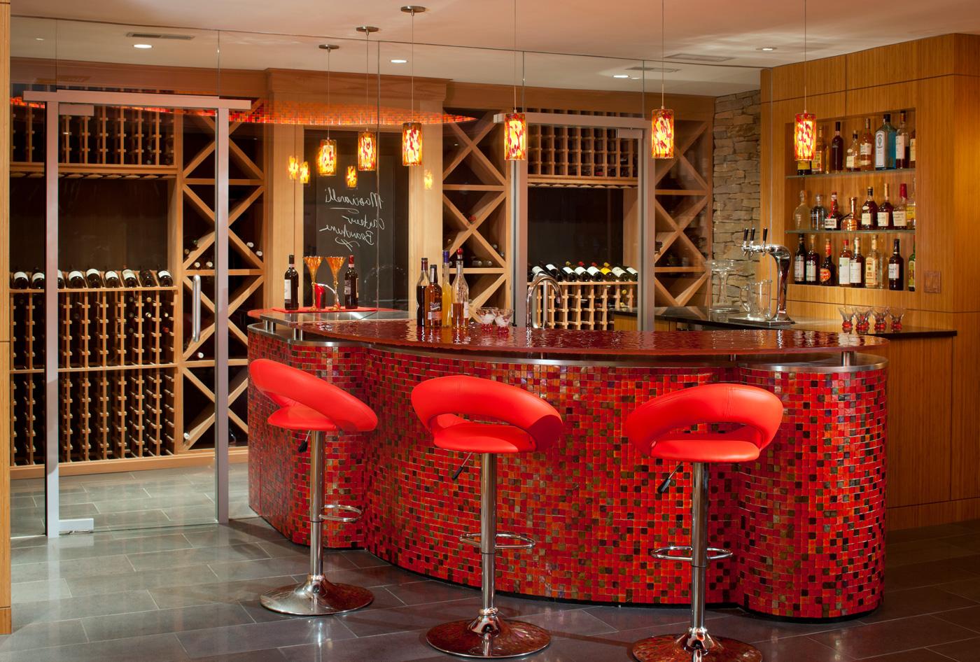 红酒窖酒吧由奇石乐 & 由LDa架构设计的克纳普建筑商 & 内饰
